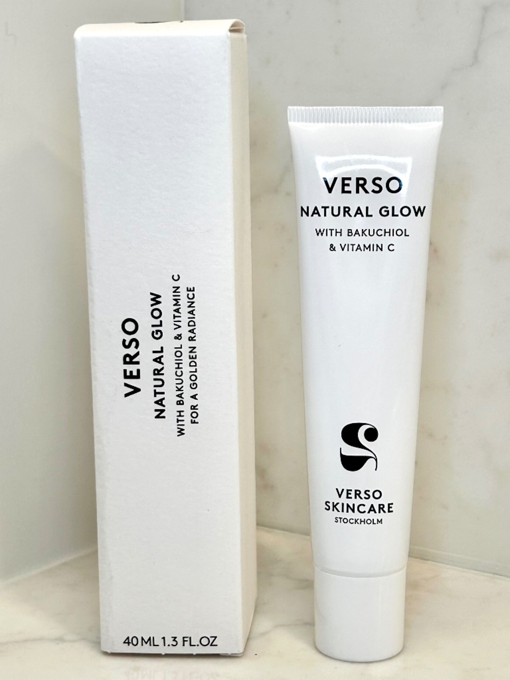 NIB Verso Natural Glow - Bakuchiol & Vitamin C - Full Size (40 mL/1.3 fl oz)